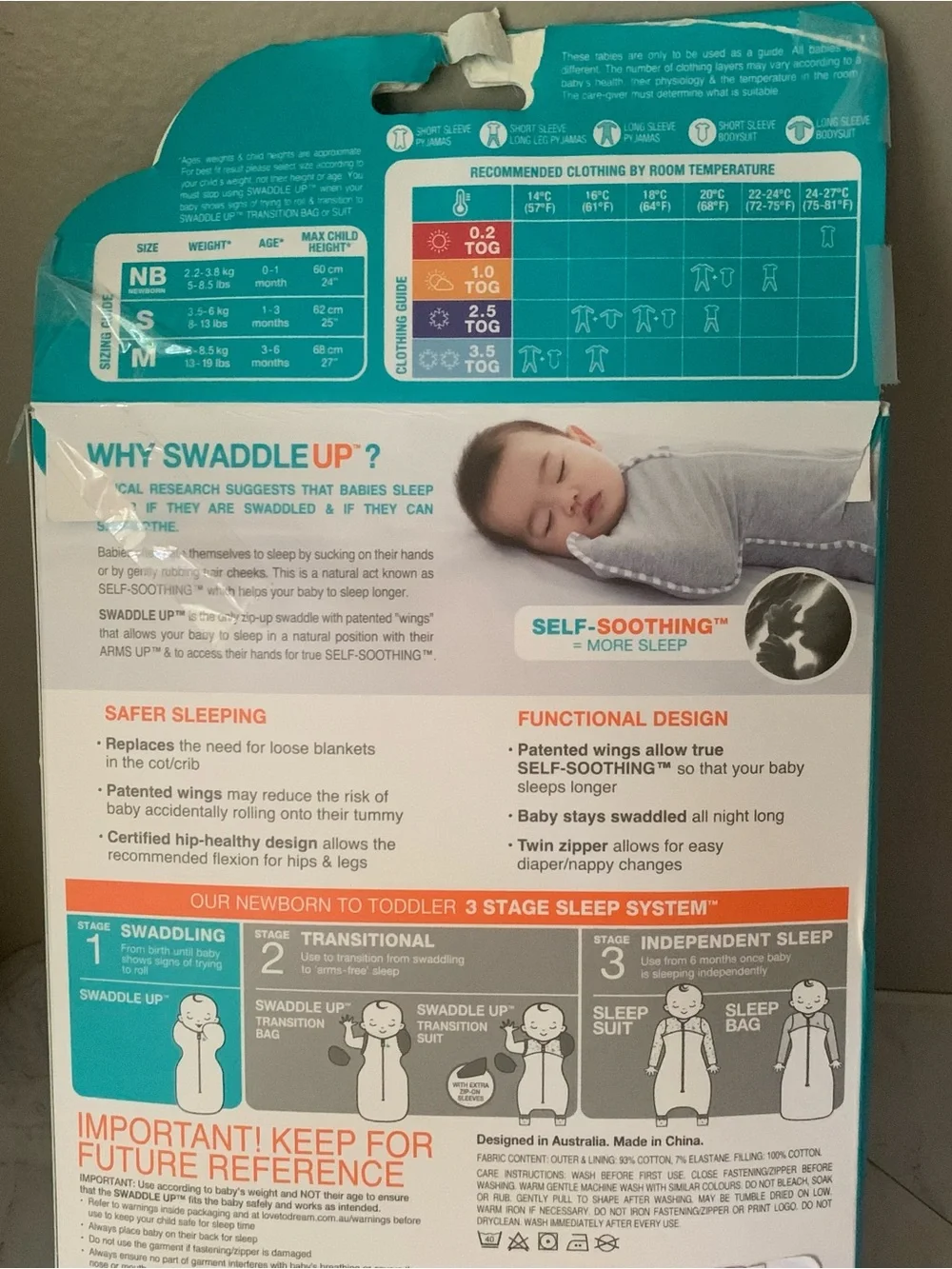 Love to Dream Swaddle UP Extra Warm 3.5 TOG, Arms Up, 13-19 lbs